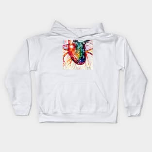 Universe inside a heart Kids Hoodie